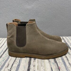 Mens Vince Suede Chelsea Boots Size 11 Taupe Casual Ankle Boots